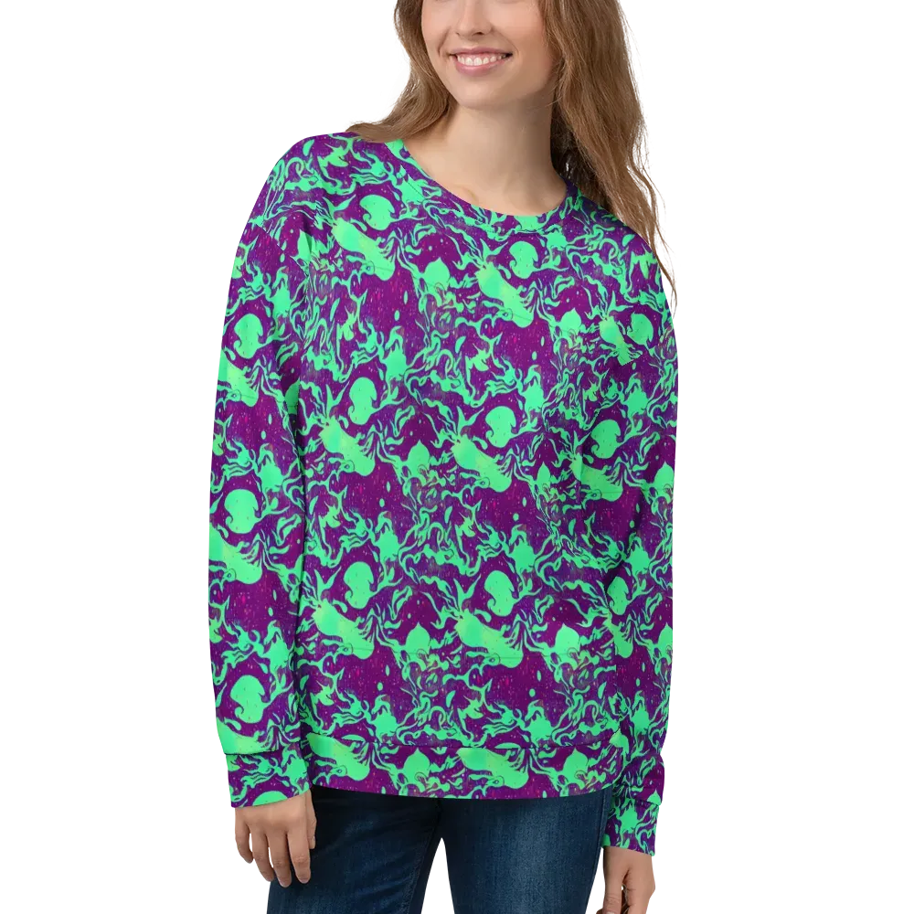 Alien Ripples on Sweatshirt — Front