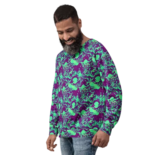 Alien Ripples on a Sweatshirt