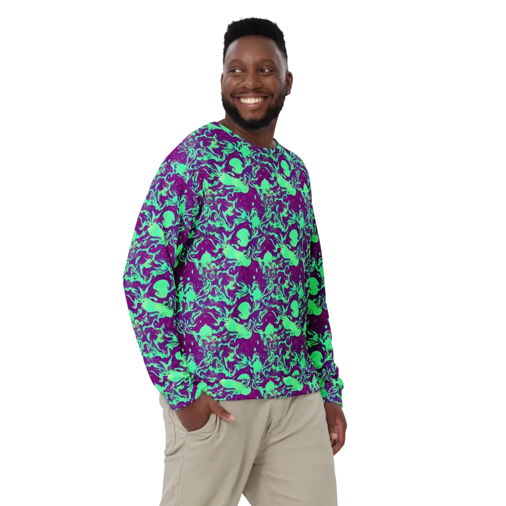 Alien Ripples on Sweatshirt — Front