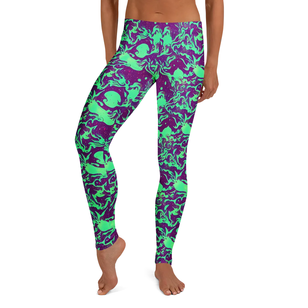 Alien Ripples on Leggings — Front