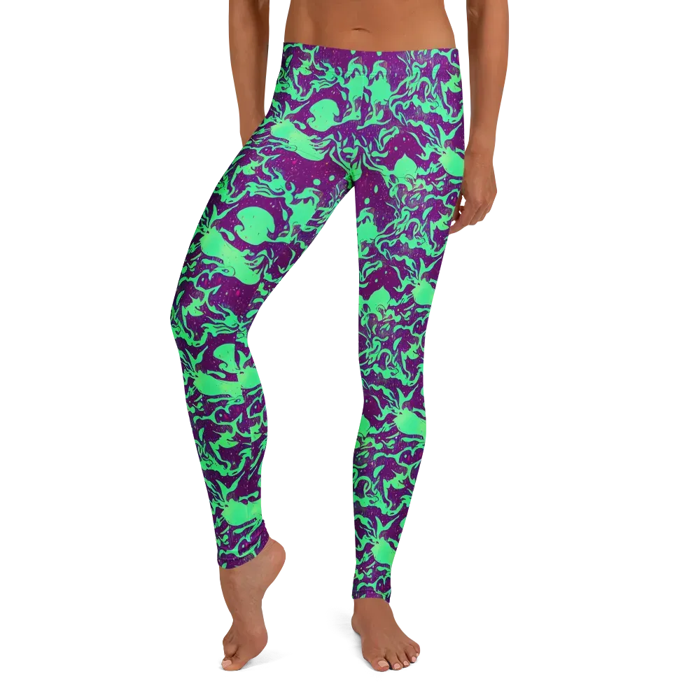 Alien Ripples on Leggings — Front