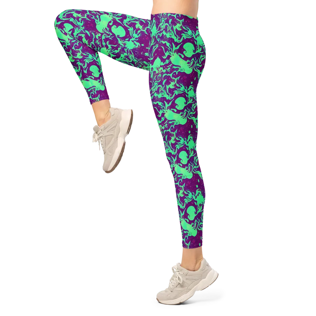 Alien Ripples on Leggings — Left