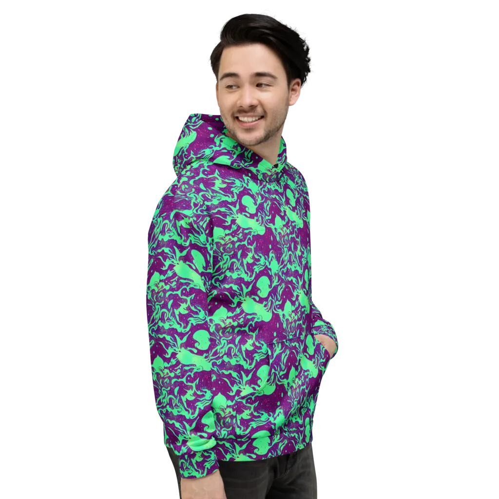 Alien Ripples on Hoodie — Right