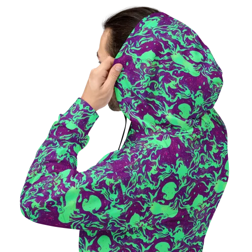 Alien Ripples on a Hoodie
