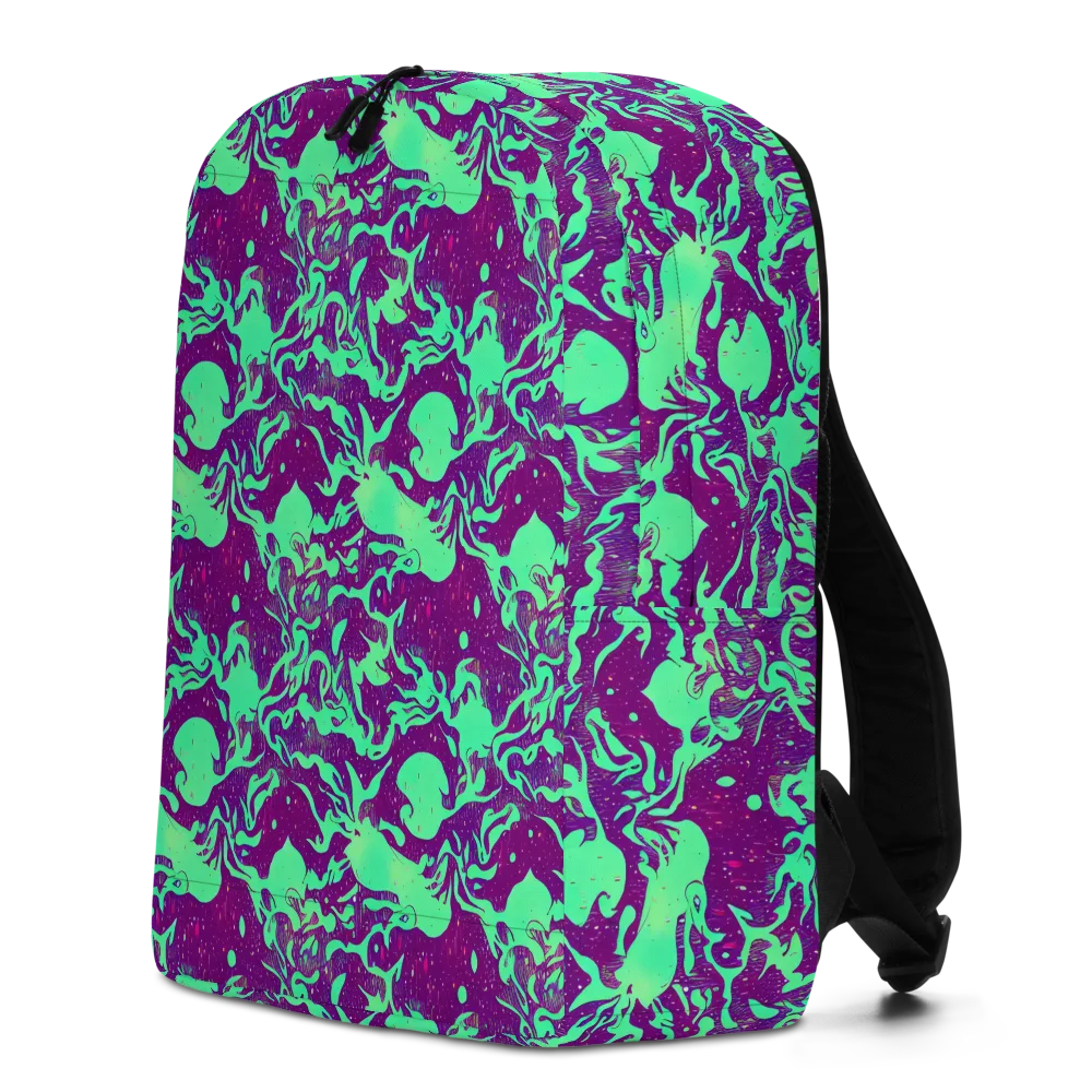 Alien Ripples on Minimalist Backpack — Left