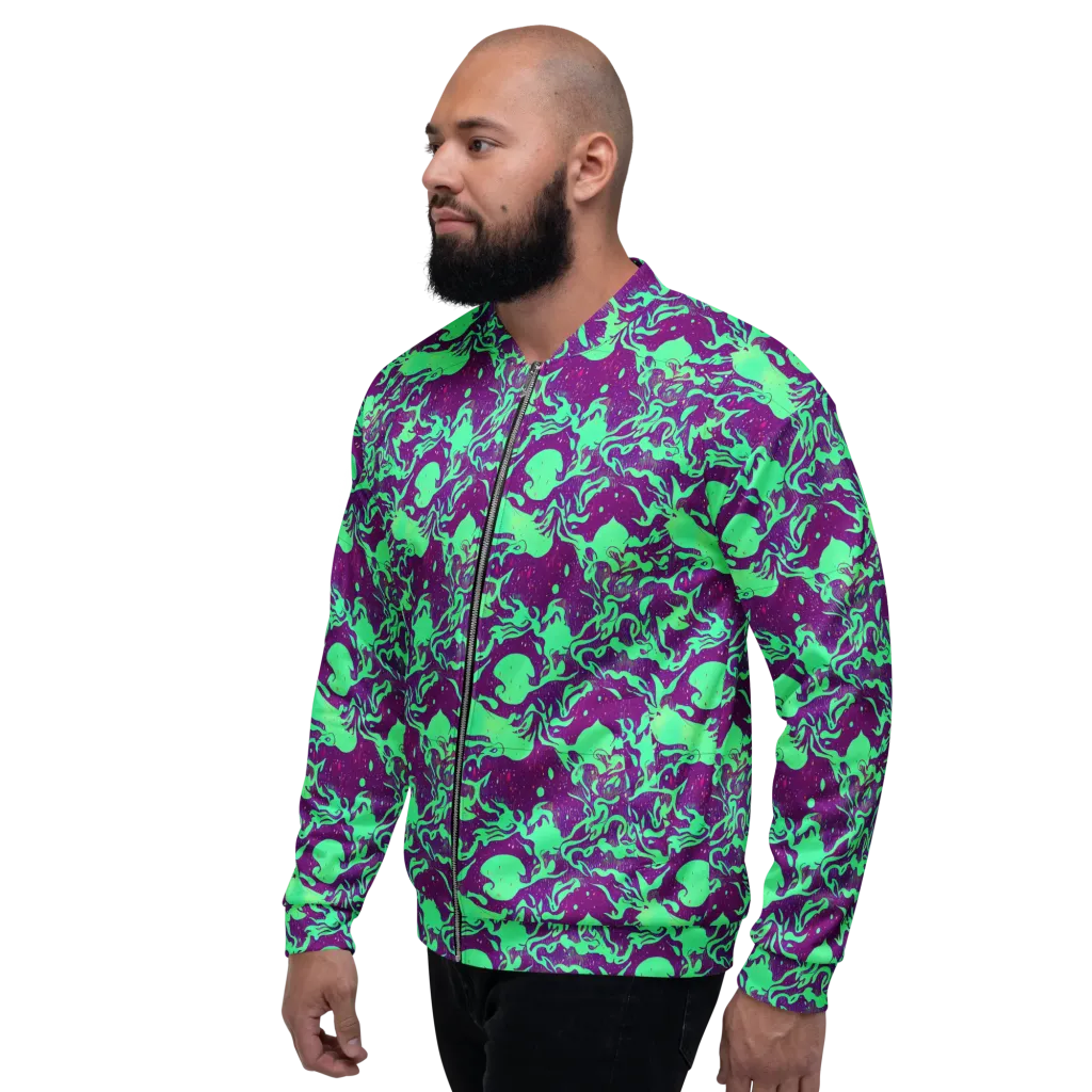 Alien Ripples on Bomber Jacket — Left