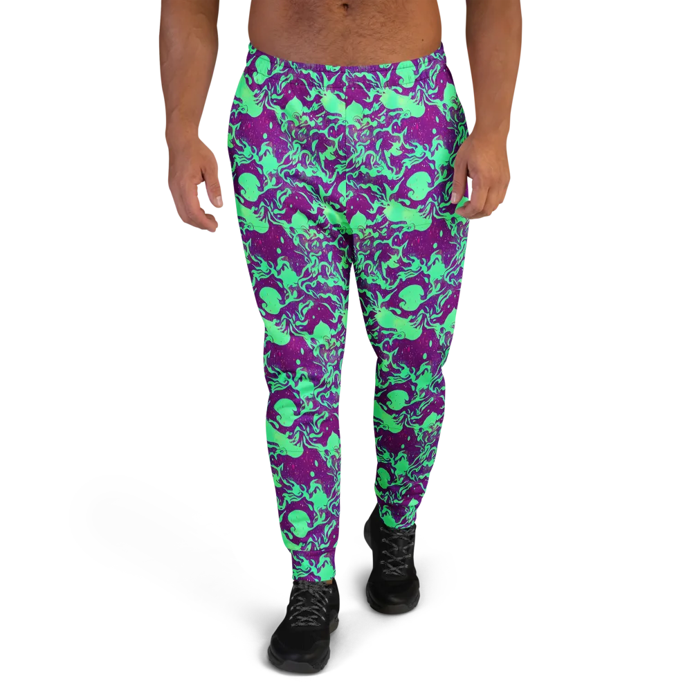 Alien Ripples on Men's Joggers — Front