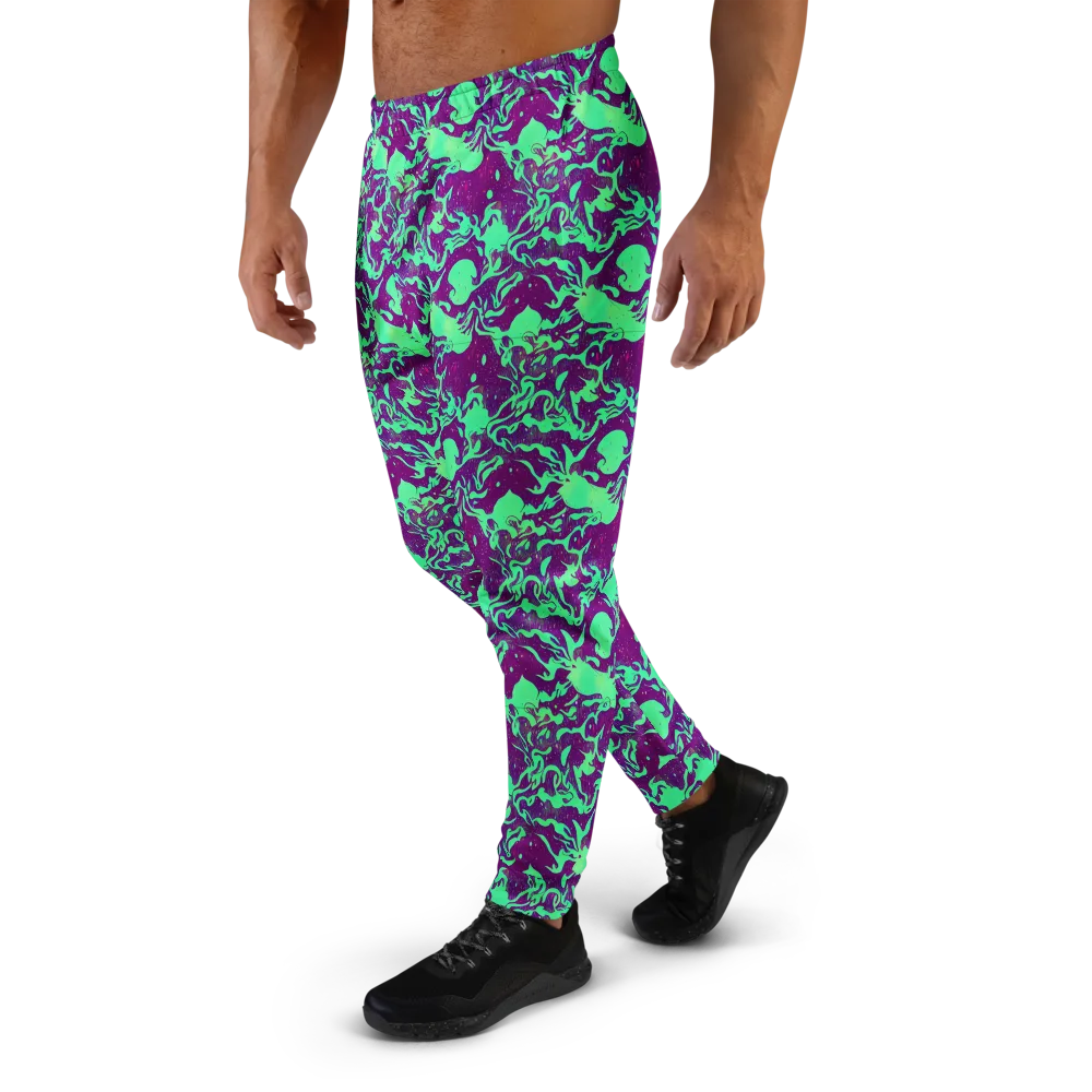 Alien Ripples on Men's Joggers — Left