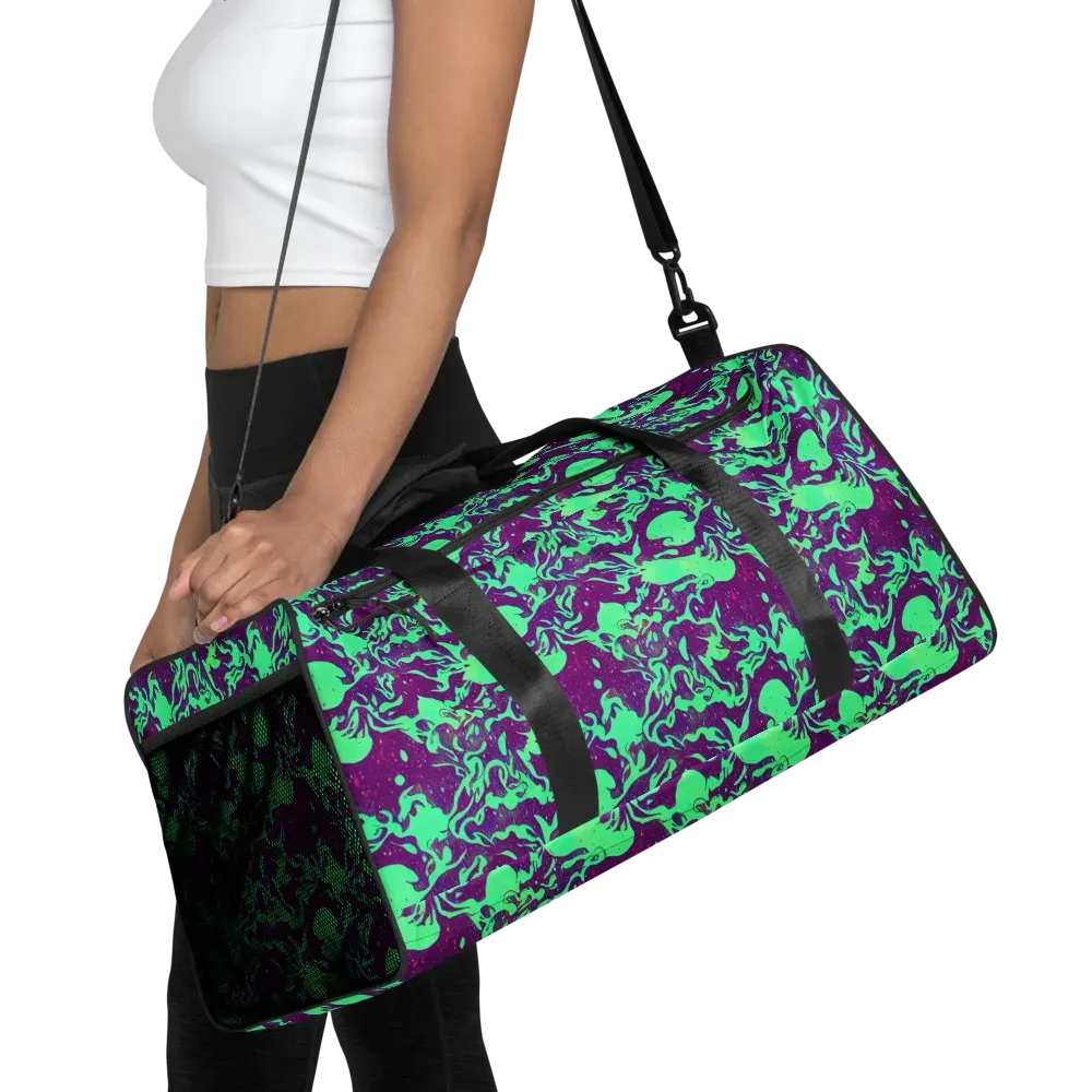 Alien Ripples on Duffle Bag — Front