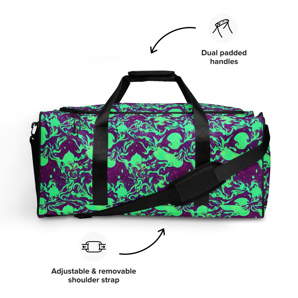Alien Ripples on Duffle Bag — Front