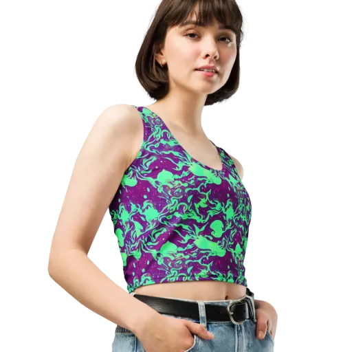 Alien Ripples on a Crop Top