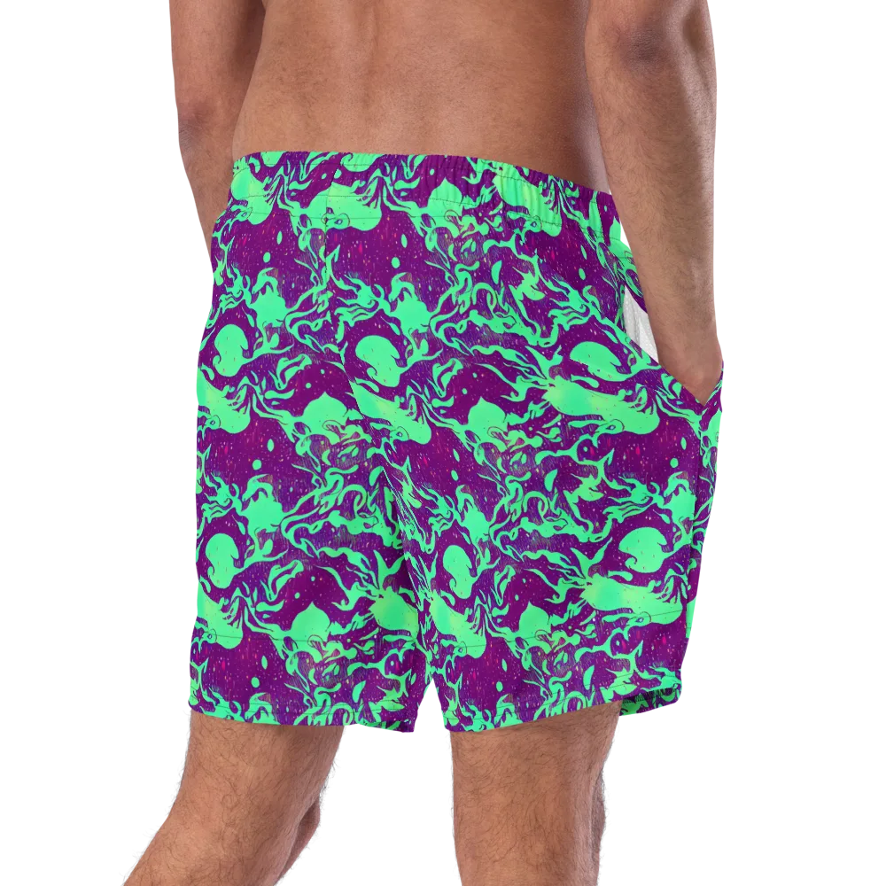 Alien Ripples on Swim Trunks — Right Back