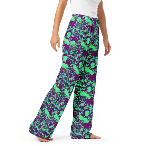 Alien Ripples on a Women's Pajama Pants
