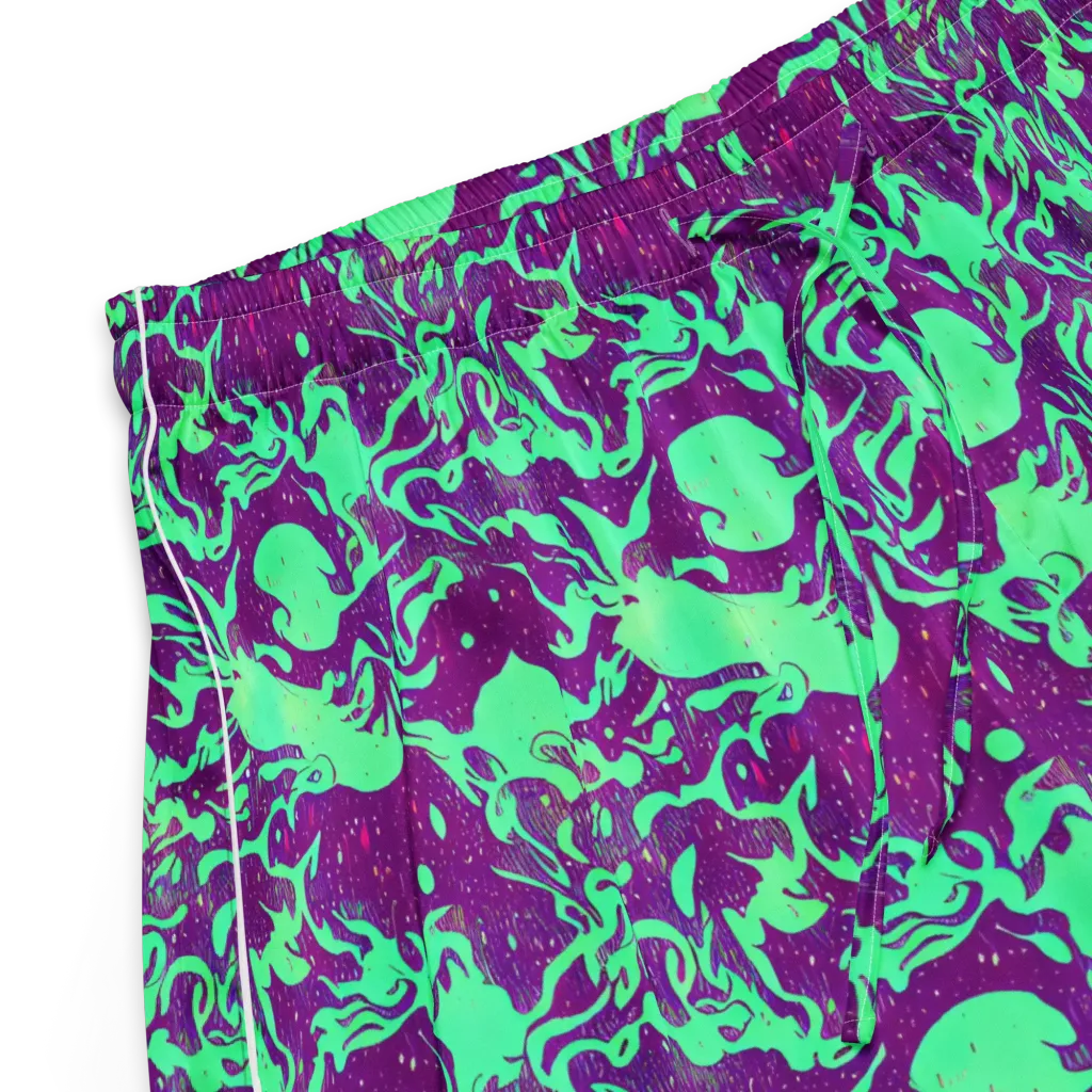 Alien Ripples on Women's Pajama Shorts — Product details