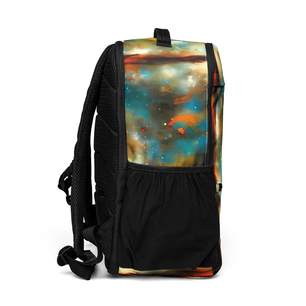 Abstract Tapestries on Utility Backpack — Right