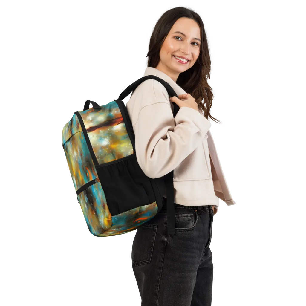 Abstract Tapestries on Utility Backpack — Right