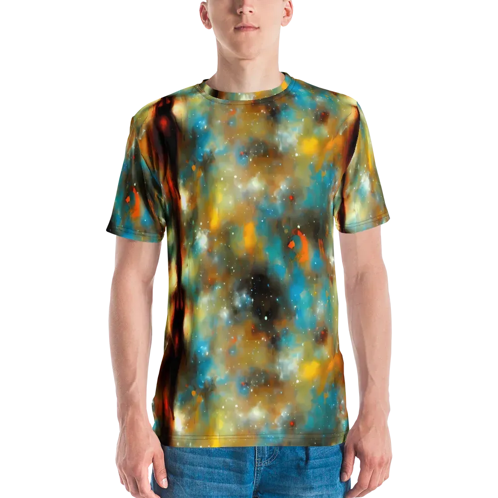 Abstract Tapestries on Men's Crew Neck T-Shirt — Front