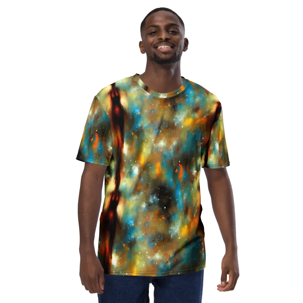 Abstract Tapestries on Men's Crew Neck T-Shirt — Front