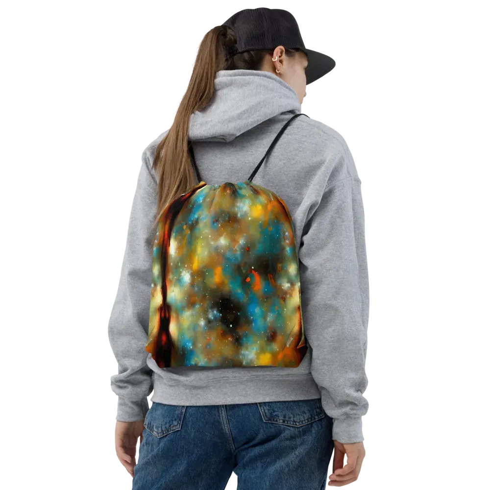 Abstract Tapestries on Drawstring Bag — Front