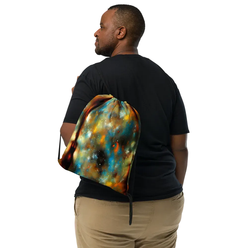Abstract Tapestries on Drawstring Bag — Front