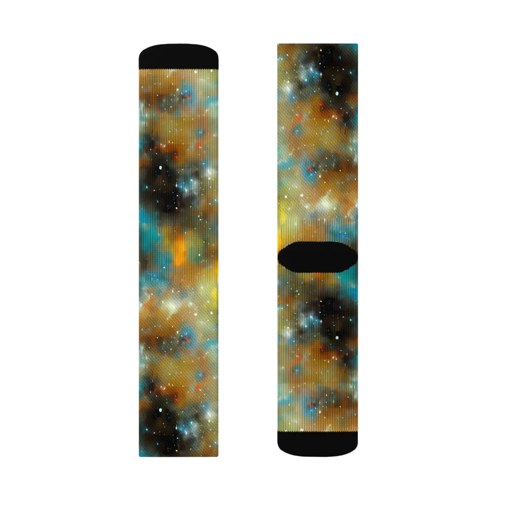 Abstract Tapestries on Socks — Left Sock