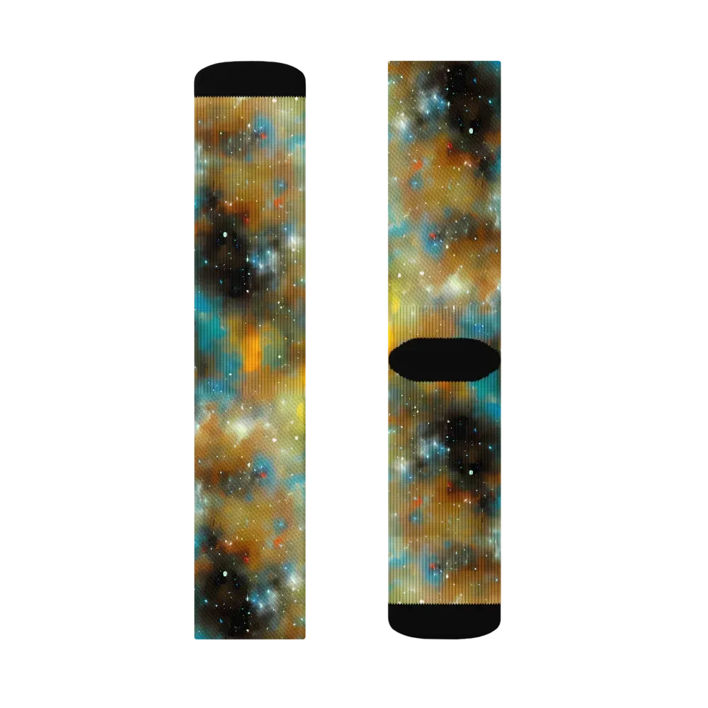 Abstract Tapestries on Socks — Right Sock