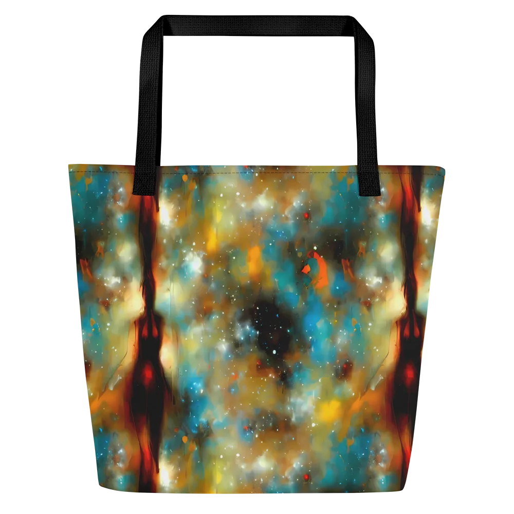 Abstract Tapestries on Large Tote Bag W/ Pocket — Front