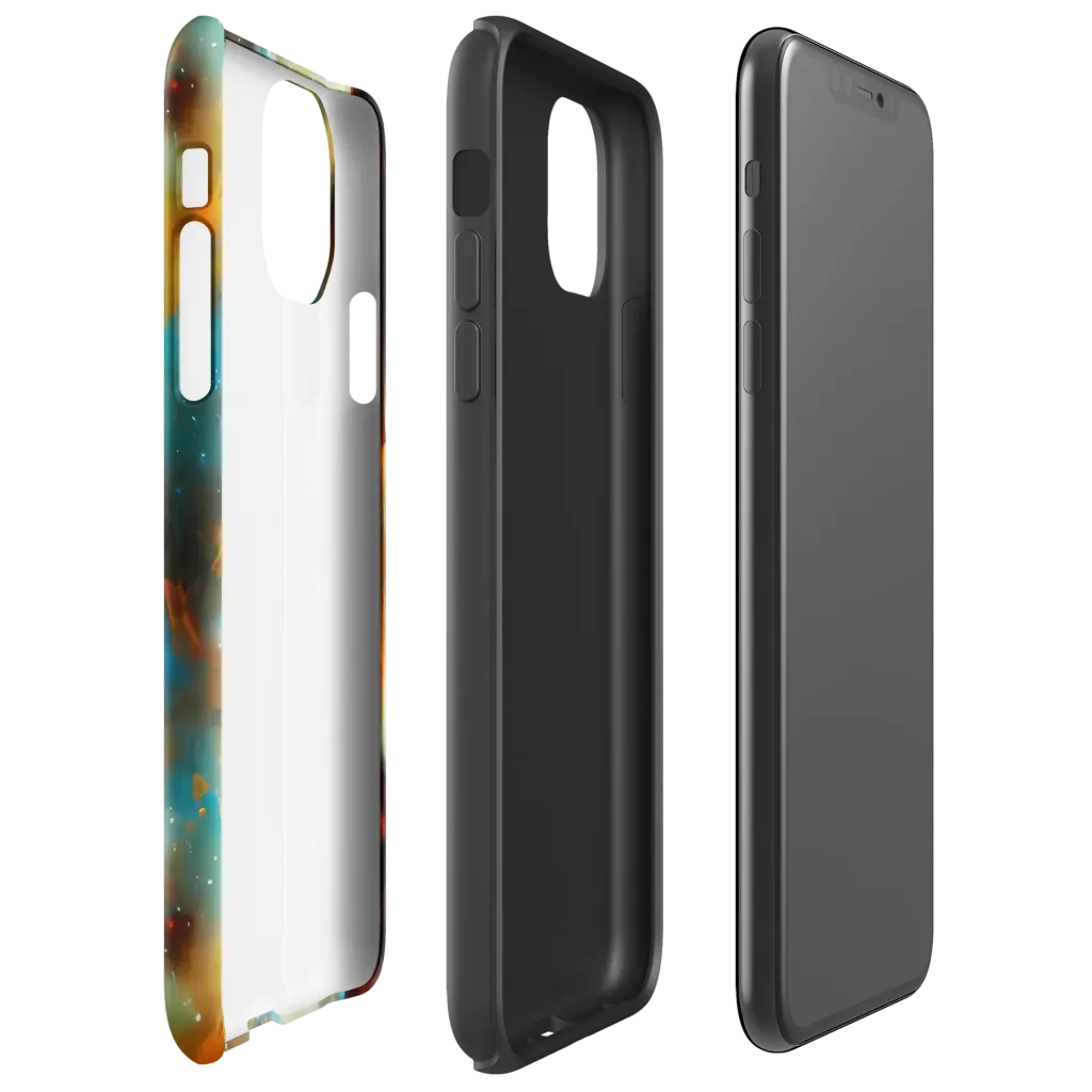 Abstract Tapestries on Tough Case for iPhone® — Right
