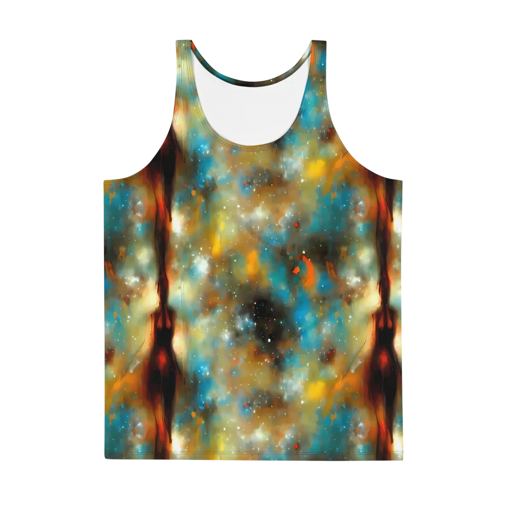 Abstract Tapestries on Men's Tank Top — Front