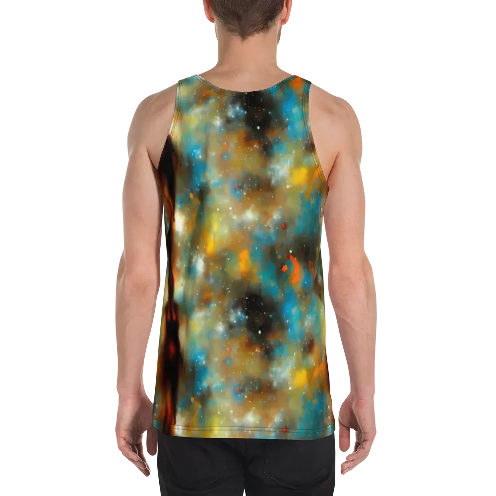Abstract Tapestries on Men's Tank Top — Back