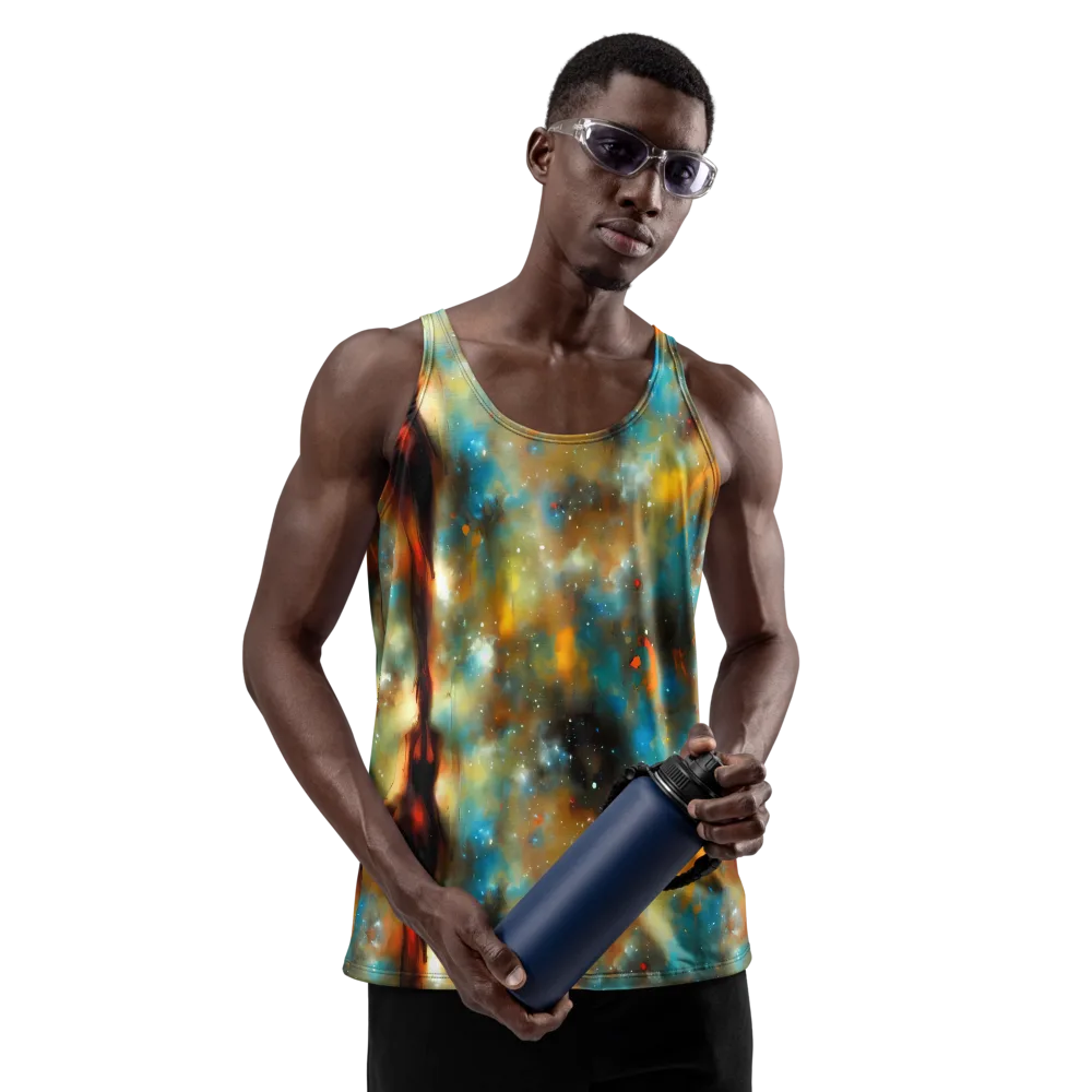 Abstract Tapestries on Men's Tank Top — Front