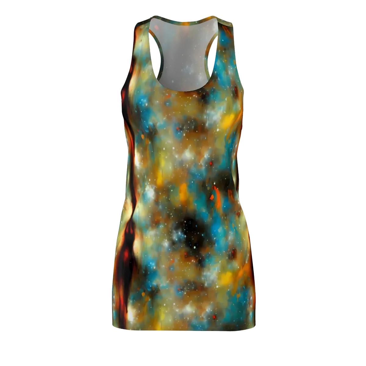 Abstract Tapestries on Racerback Dress — Front