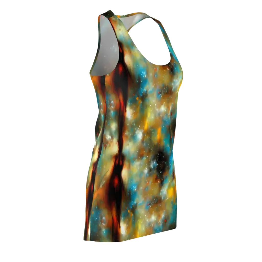 Abstract Tapestries on Racerback Dress — Front Side