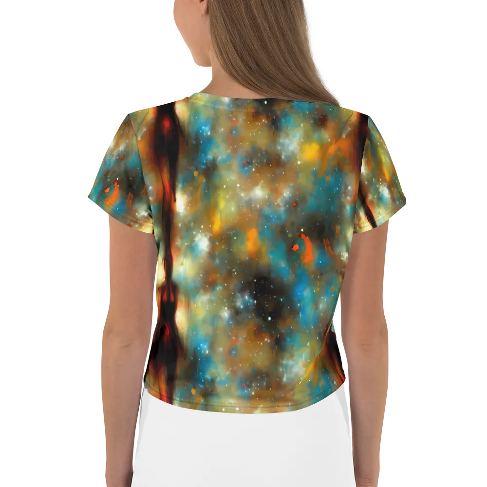 Abstract Tapestries on Crop Tee — Back