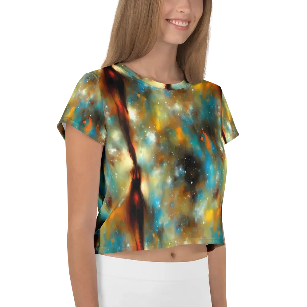 Abstract Tapestries on Crop Tee — Right