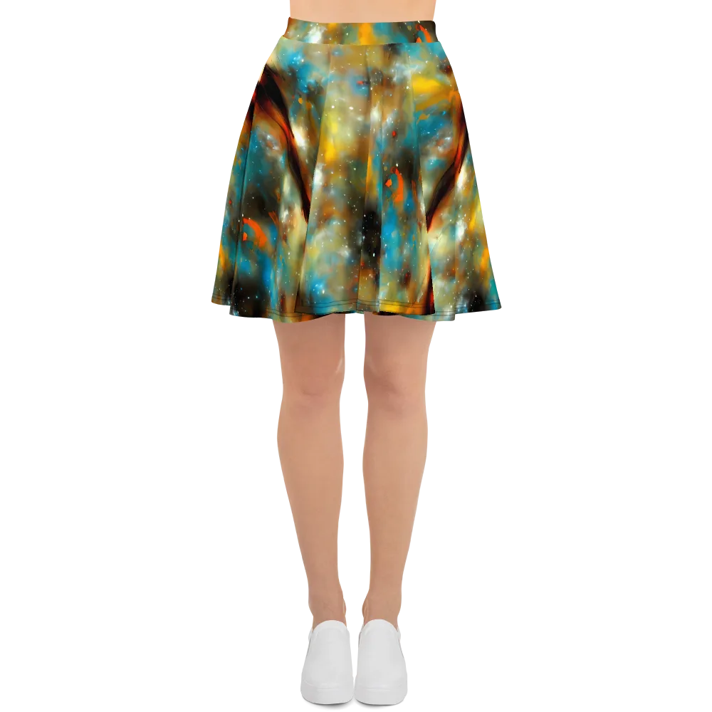 Abstract Tapestries on Skater Skirt — Front
