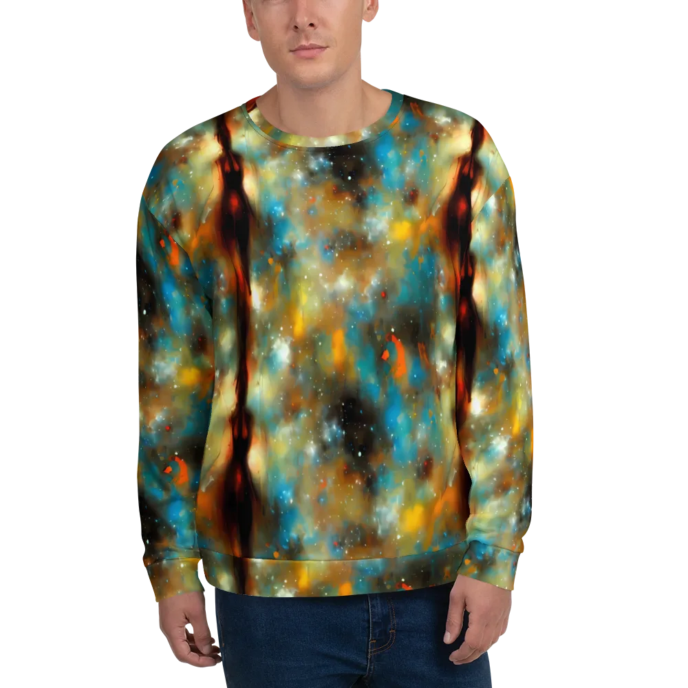 Abstract Tapestries on Sweatshirt — Front