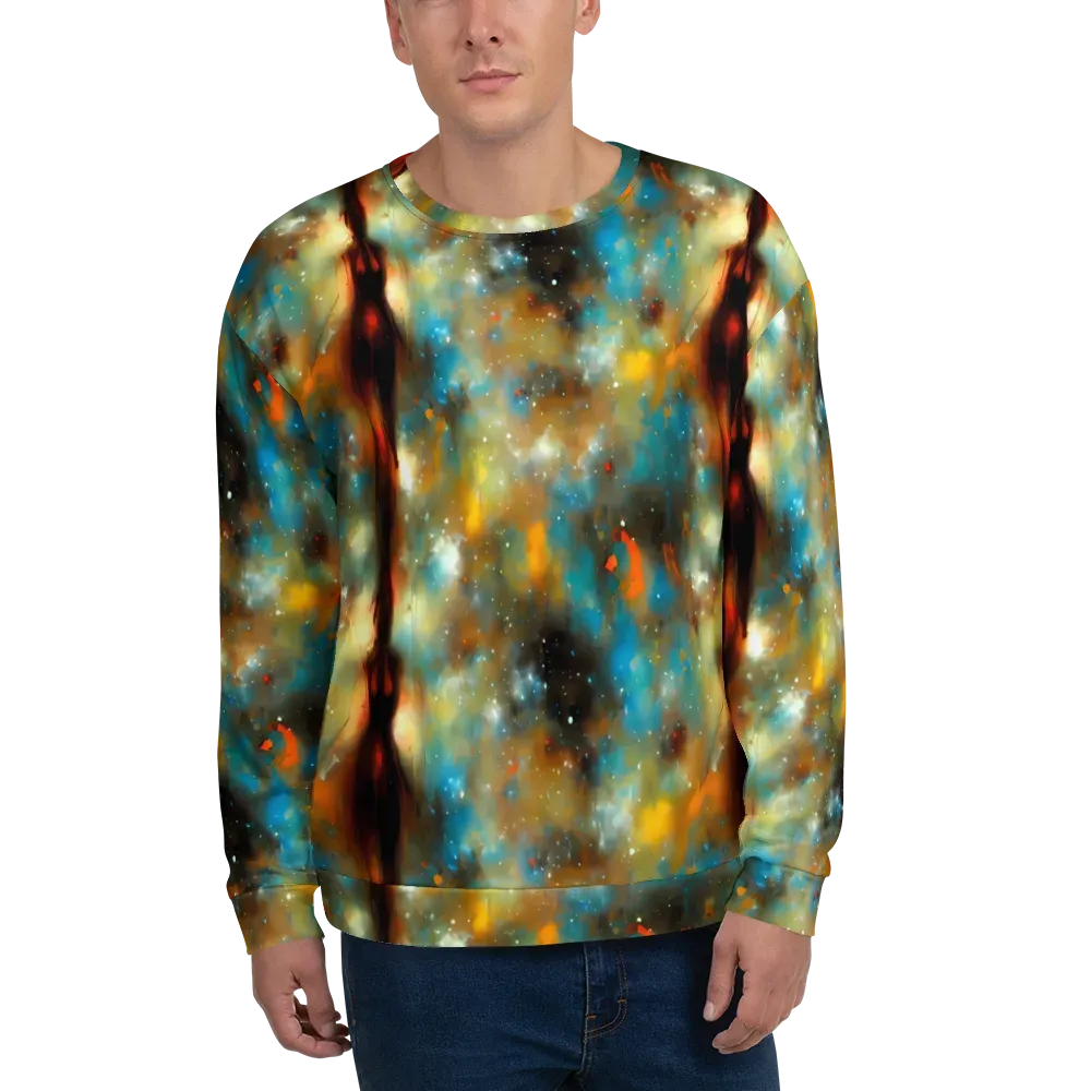 Abstract Tapestries on Sweatshirt — Front