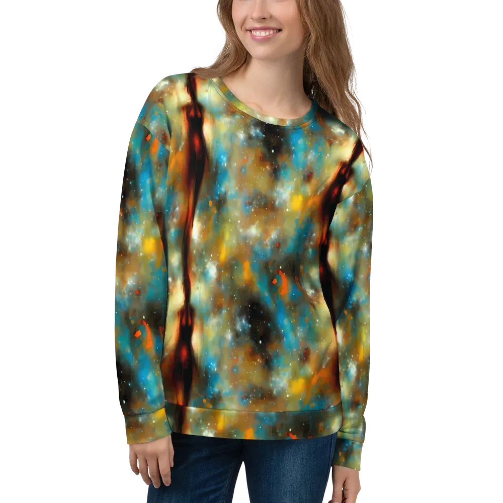 Abstract Tapestries on Sweatshirt — Front