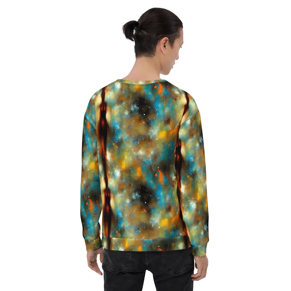 Abstract Tapestries on Sweatshirt — Back