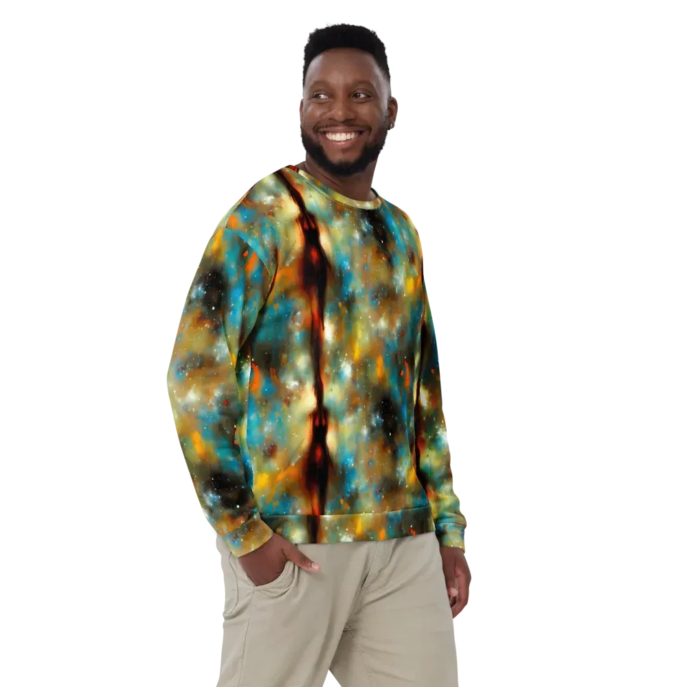 Abstract Tapestries on Sweatshirt — Front