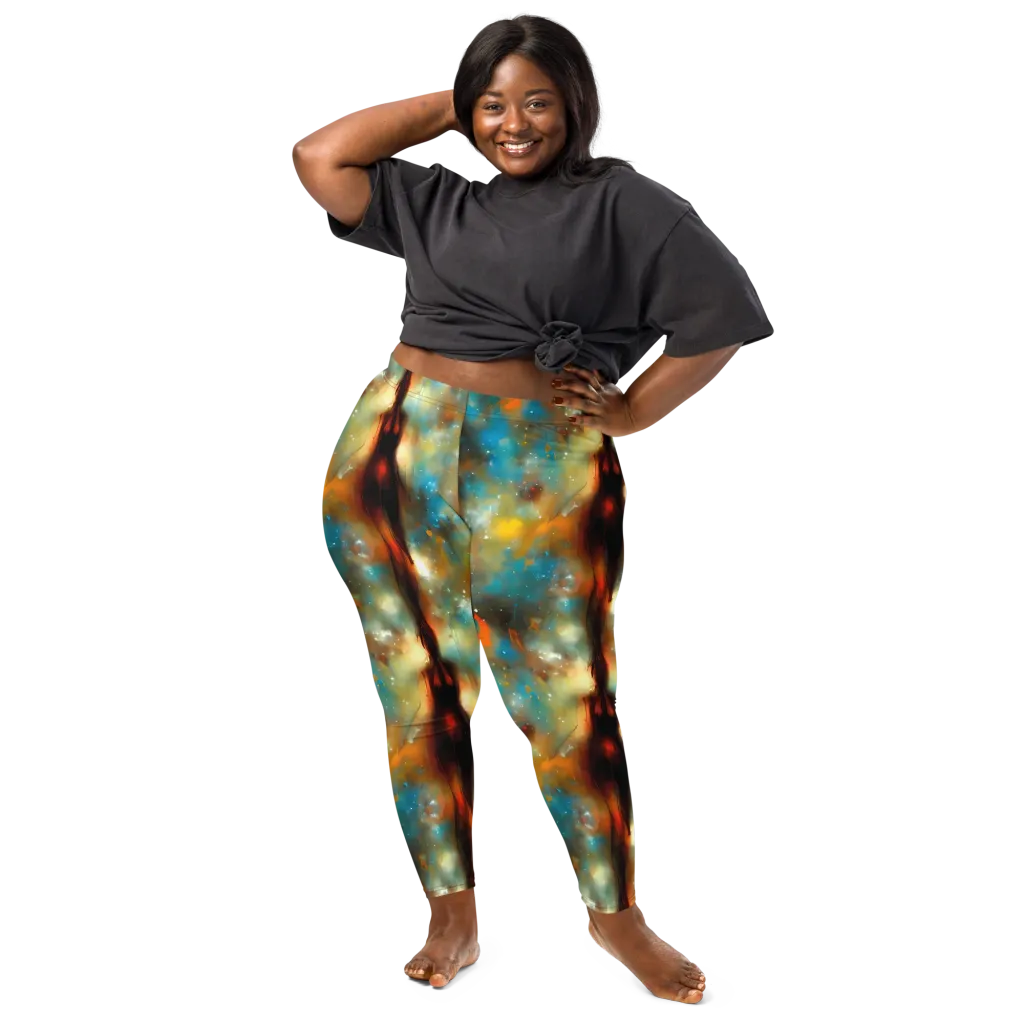 Abstract Tapestries on Leggings — Front
