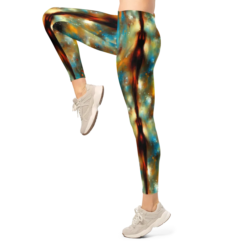 Abstract Tapestries on Leggings — Left