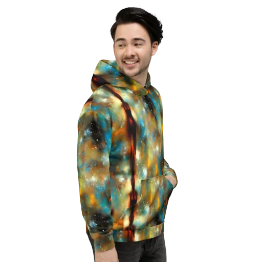 Abstract Tapestries on a Hoodie