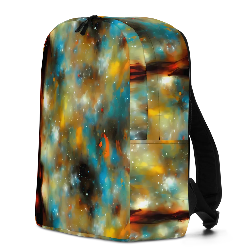 Abstract Tapestries on Minimalist Backpack — Left