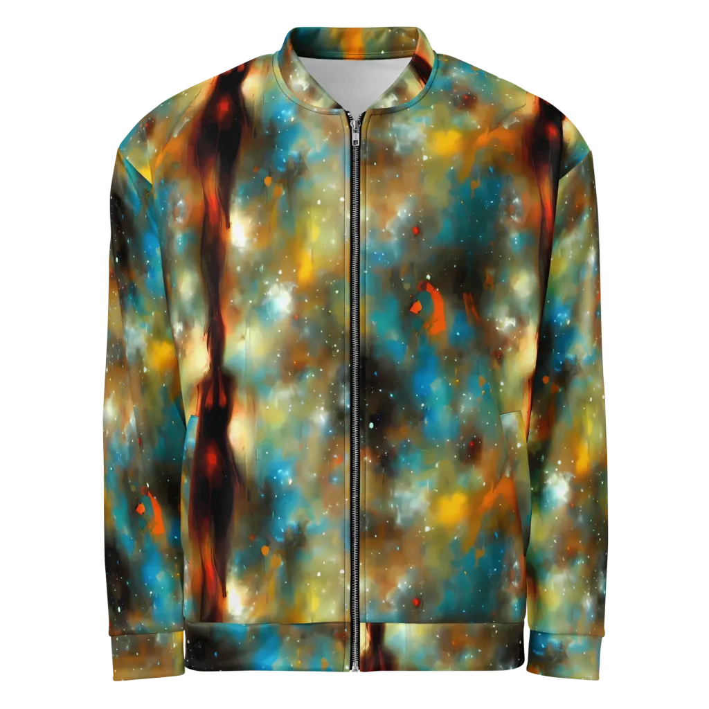 Abstract Tapestries on Bomber Jacket — Front