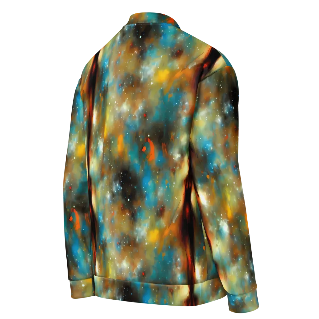 Abstract Tapestries on Bomber Jacket — Right Back