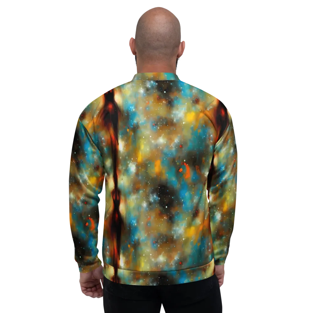 Abstract Tapestries on Bomber Jacket — Back
