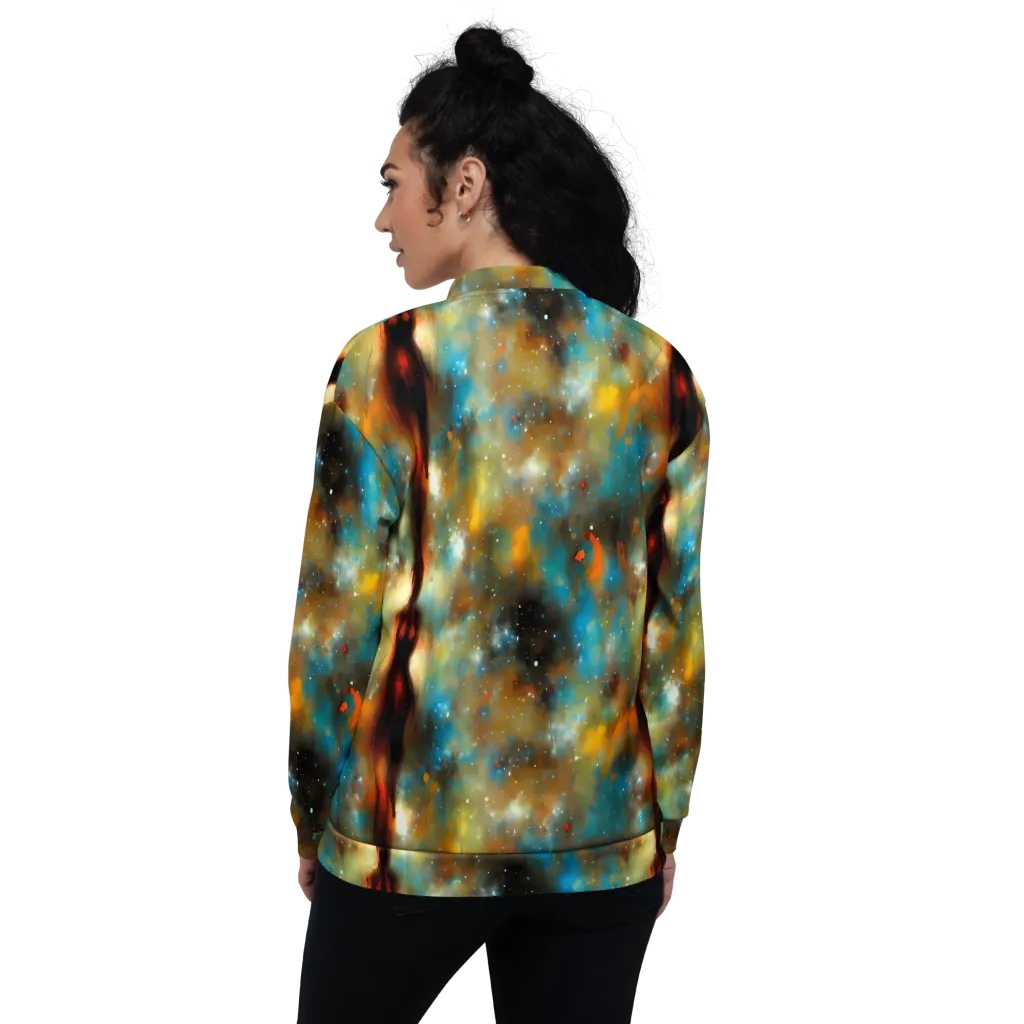Abstract Tapestries on Bomber Jacket — Back