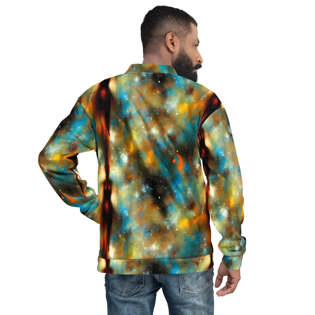 Abstract Tapestries on Bomber Jacket — Back